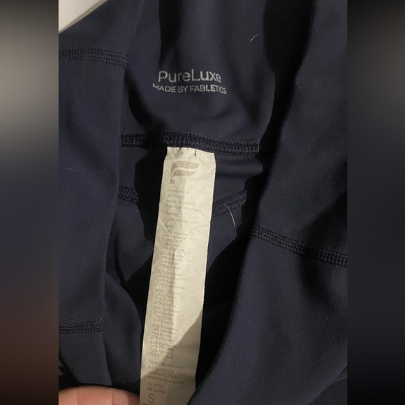 Fabletics Navy High Rise PureLuxe Leggings - Picture 4 of 9